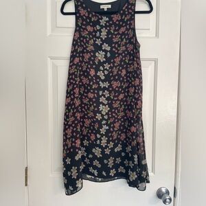 Max Studio Floral A-line chiffon dress